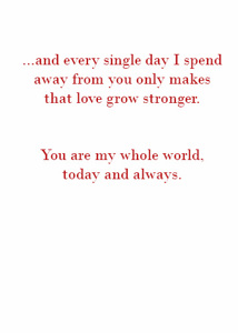 Inside: I Love You LUV331 - Inside Card