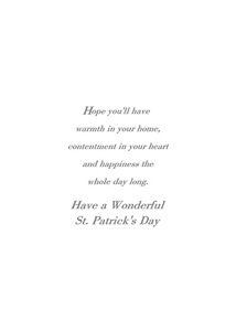 Inside: St. Patrick's Day SPD300 - Inside Card