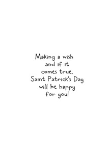 Inside: St. Patrick's Day SPD303 - Inside Card