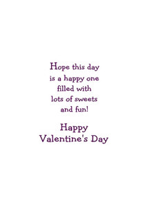 Inside: Valentine's Day VAL306 - Inside Card